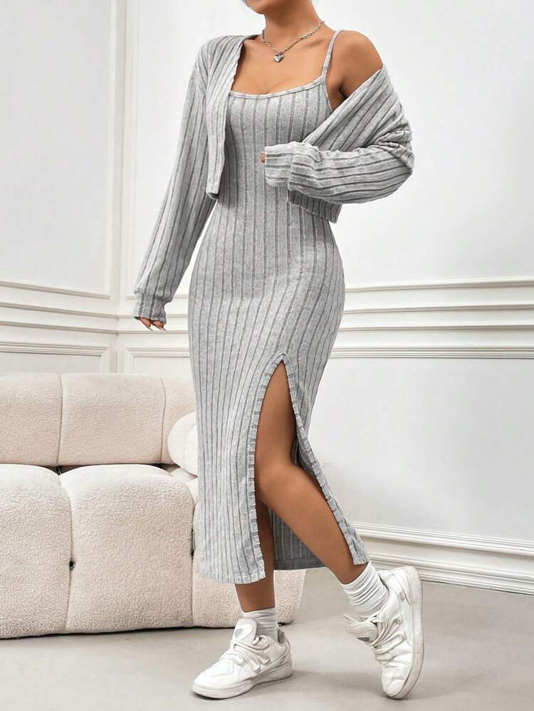 Cozy Ribbed Set 🤍