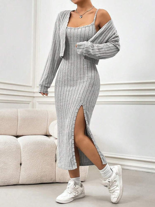 Cozy Ribbed Set 🤍