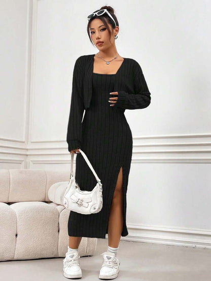 Cozy Ribbed Set 🤍