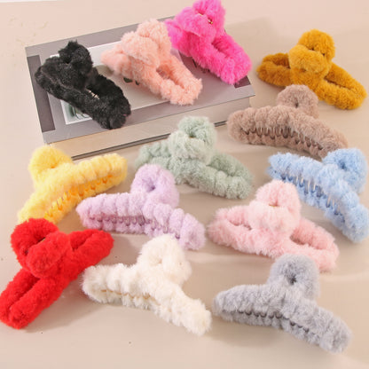 Fuzzy Claw Clips 🌈