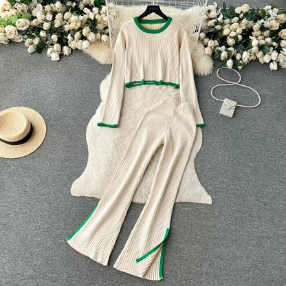 Contrast Ribbed Set 👟