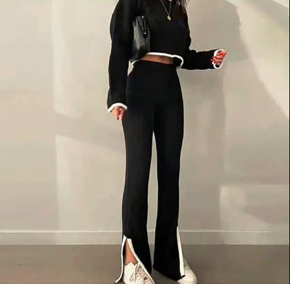 Contrast Ribbed Set 👟