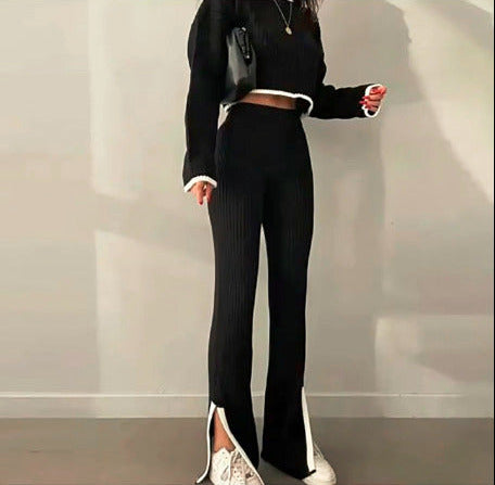 Contrast Ribbed Set 👟