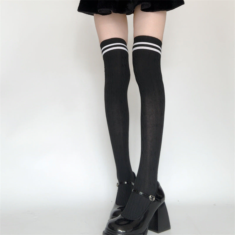 Striped Over-Knee Socks 🧦