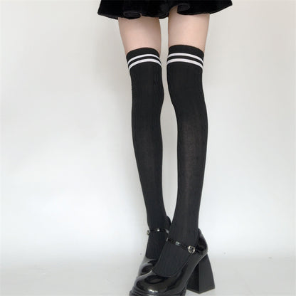 Striped Over-Knee Socks 🧦