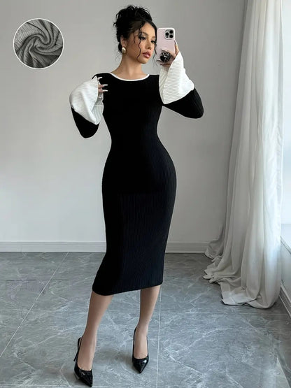 Bow-Back Knit Dress 🎀