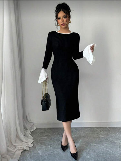 Bow-Back Knit Dress 🎀