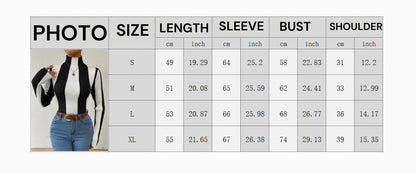 Contrast Ribbed Turtleneck 🤍