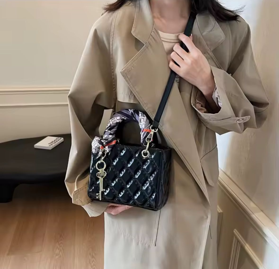 Quilted Charm Bag 💋