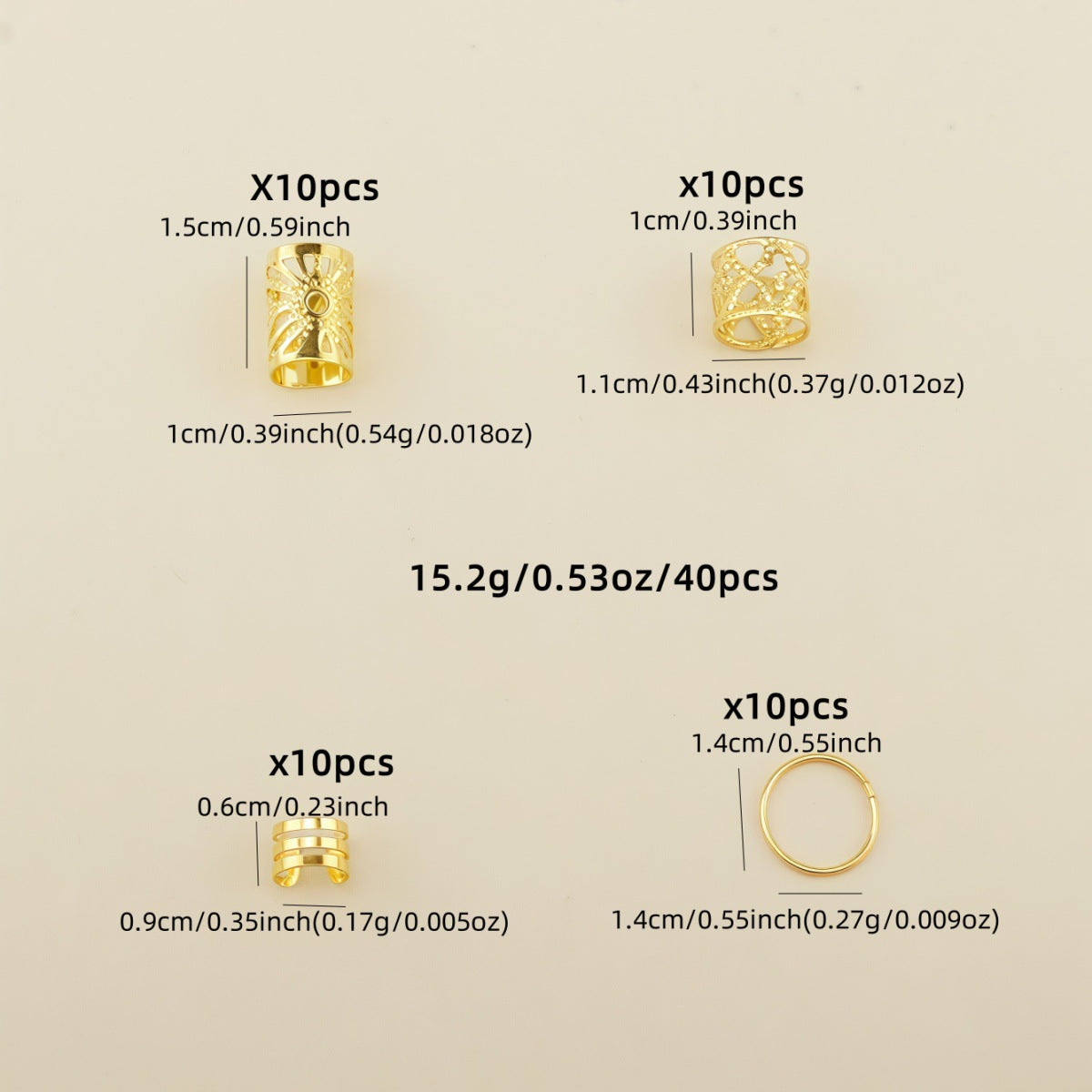 Golden Braid Rings ✨