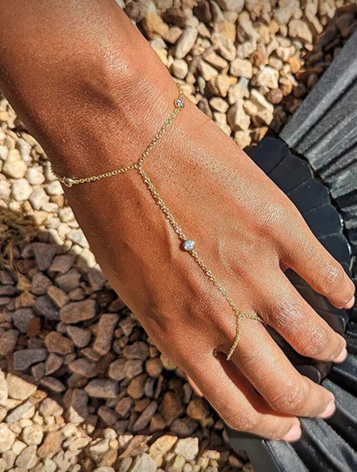 Radiant Gem Hand Chain 🌿
