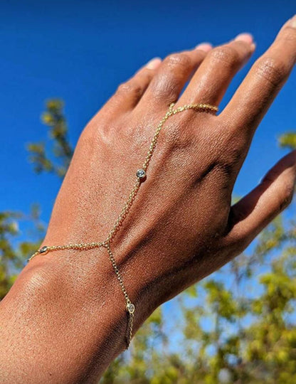 Radiant Gem Hand Chain 🌿