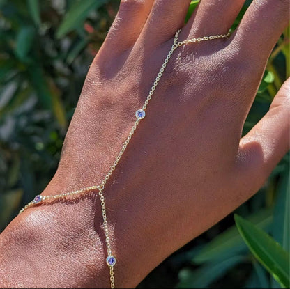 Radiant Gem Hand Chain 🌿