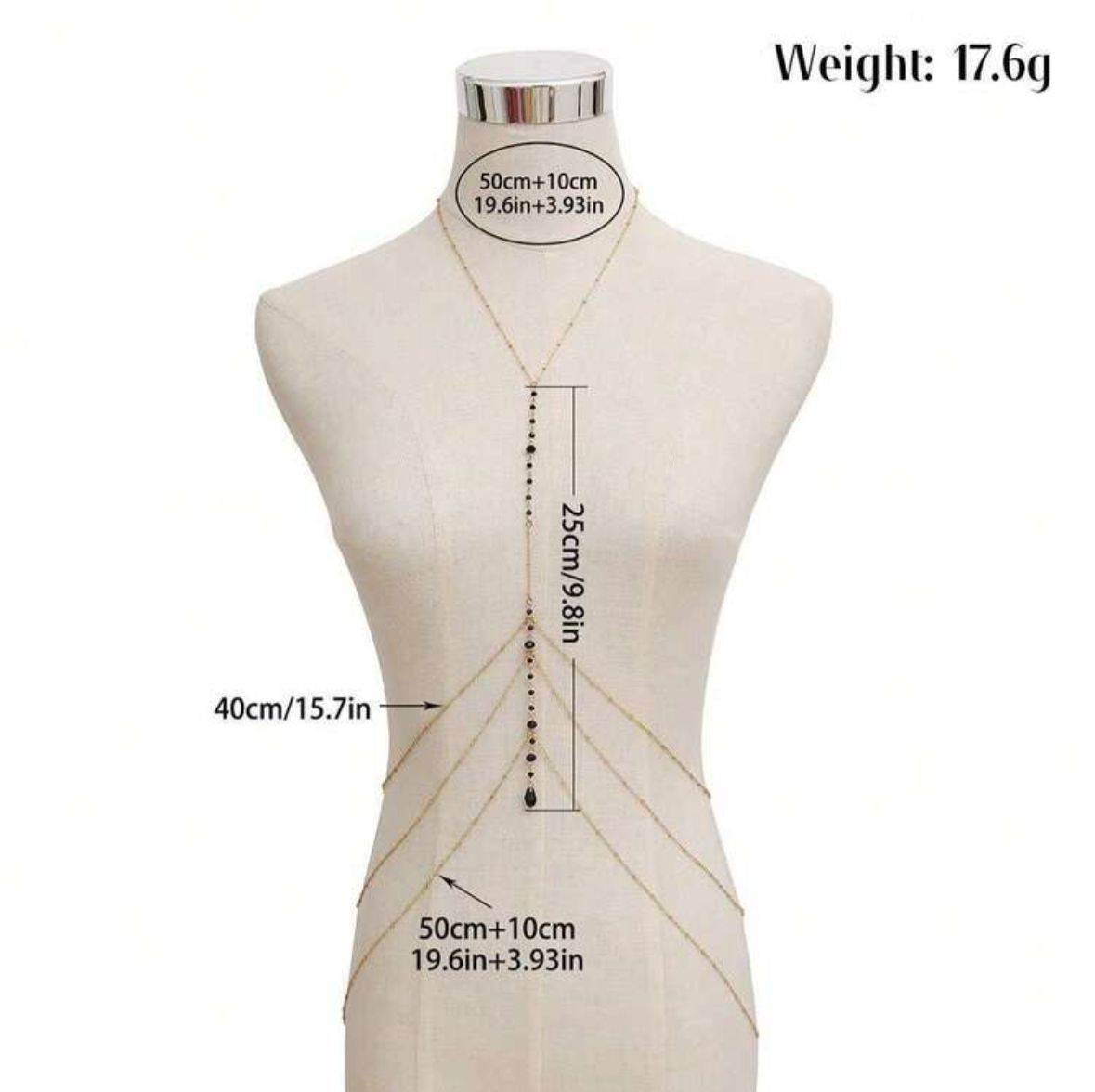 Midnight Drop Chain 🖤