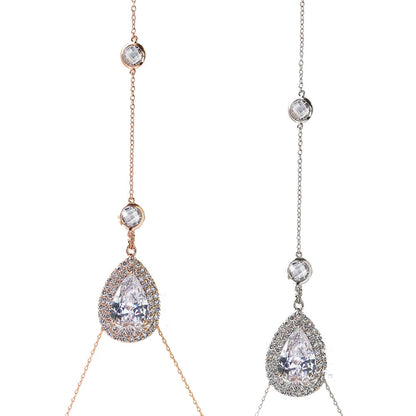 Crystal Back Drop Necklace ✨