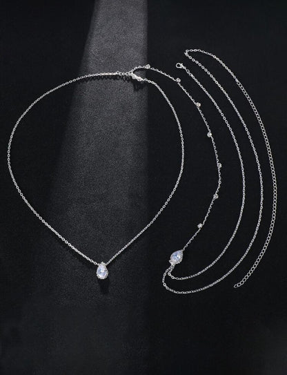 Crystal Back Drop Necklace ✨