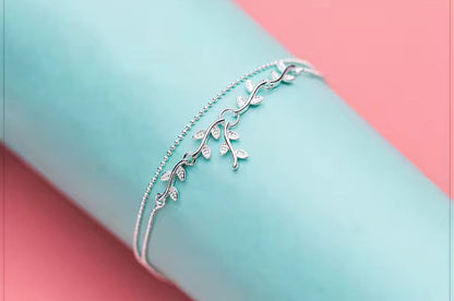 Golden Leaf Anklet 🌿