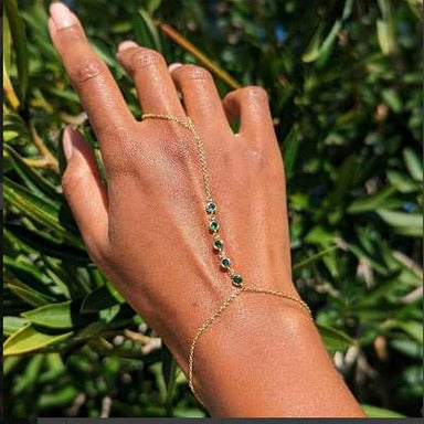 Radiant Gem Hand Chain 🌿