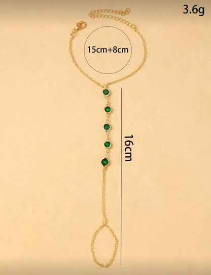 Radiant Gem Hand Chain 🌿