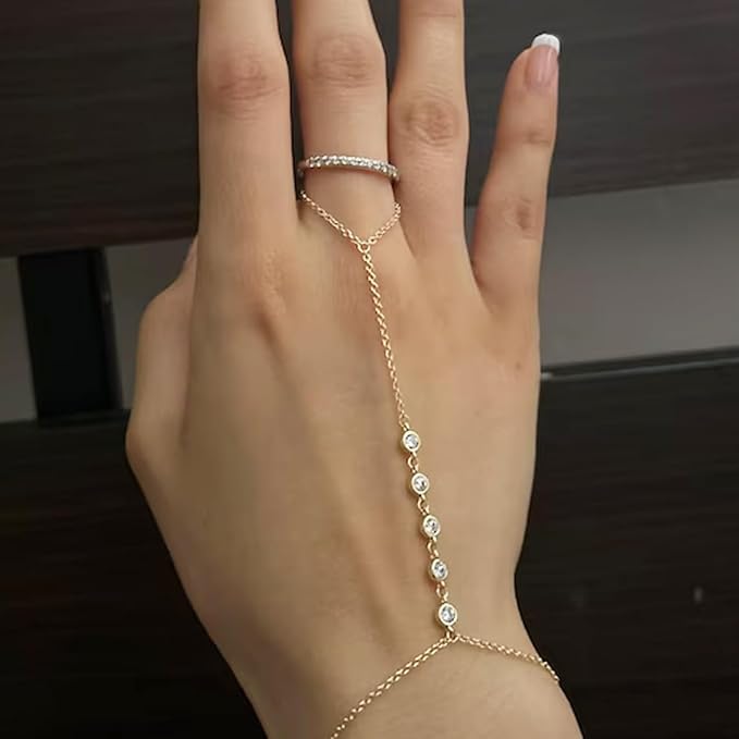 Radiant Gem Hand Chain 🌿