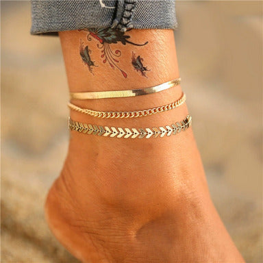 Golden Layers Anklet ✨