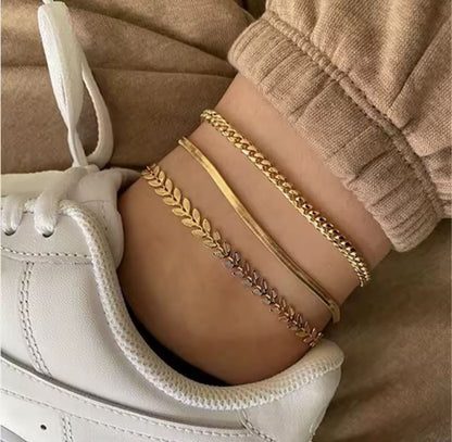 Golden Layers Anklet ✨