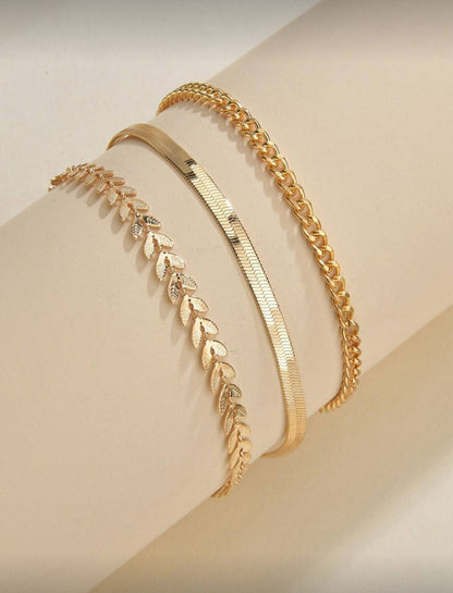 Golden Layers Anklet ✨