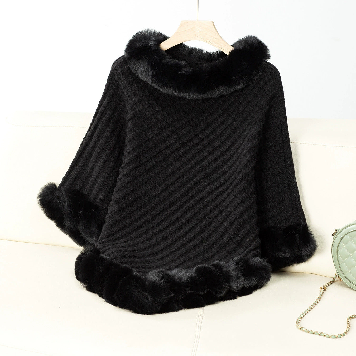 Luxury Fur Poncho 🧣