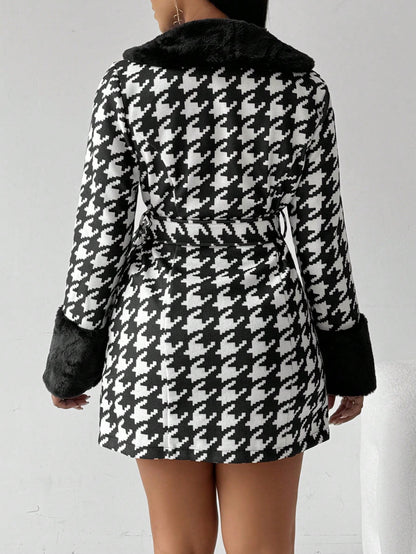 Chic Fur Trench 🖤