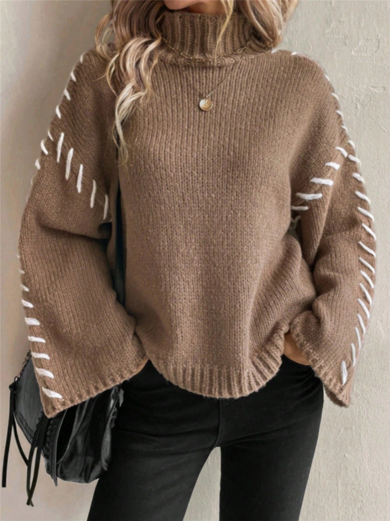 Stitched Cozy Turtleneck 🧶