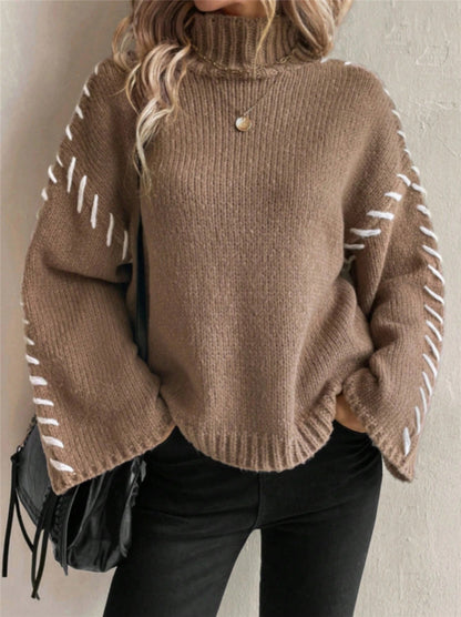 Stitched Cozy Turtleneck 🧶