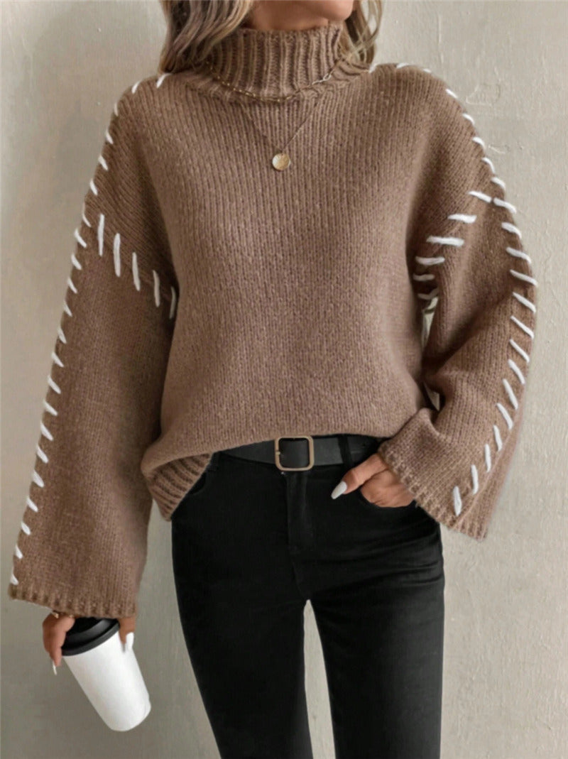 Stitched Cozy Turtleneck 🧶
