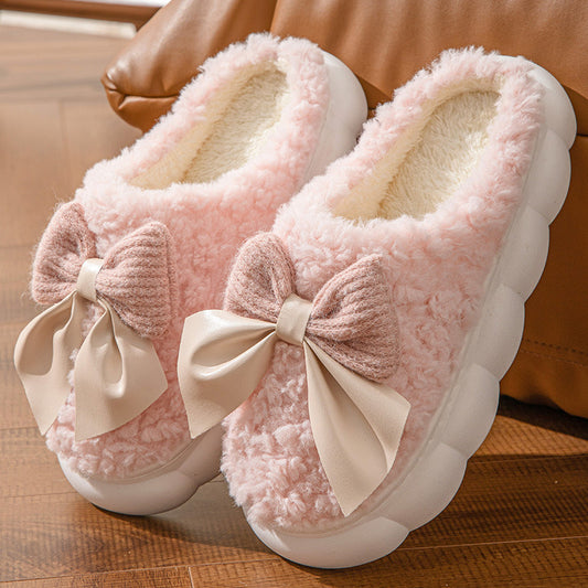 Bow Teddy Slippers 🎀