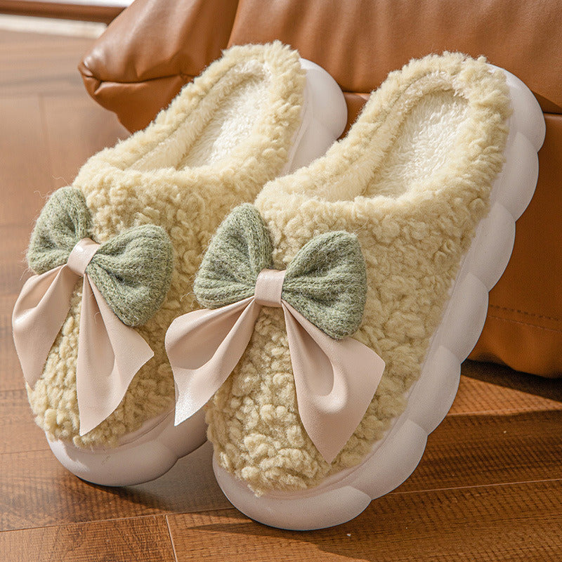 Bow Teddy Slippers 🎀