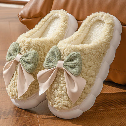 Bow Teddy Slippers 🎀