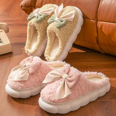 Bow Teddy Slippers 🎀