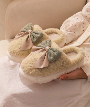 Bow Teddy Slippers 🎀