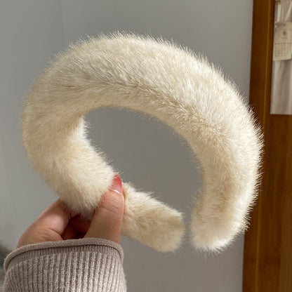 Fluffy Fur Headband 🧸