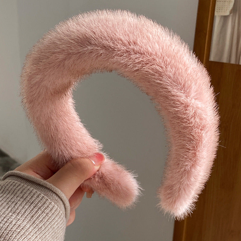 Fluffy Fur Headband 🧸