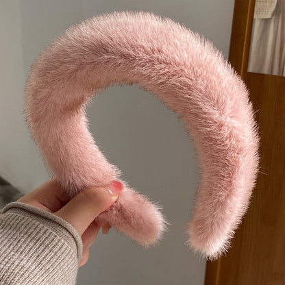 Fluffy Fur Headband 🧸