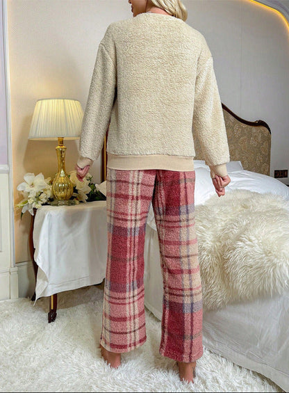 Cozy Plaid LoungeSet 🧸