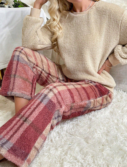 Cozy Plaid LoungeSet 🧸
