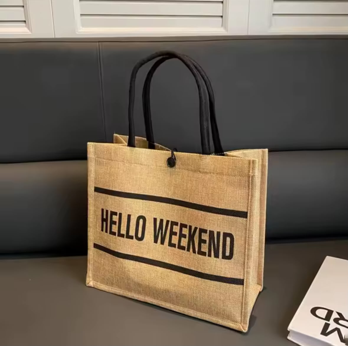 Hello Weekend Tote 🖤