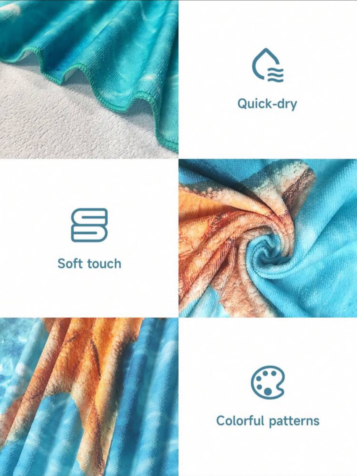 Starfish Beach Towel 🌊