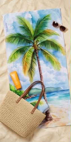 Tropical Palm Towel 🌴