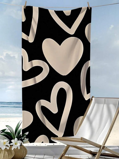 Minimal Heart Towel 🖤