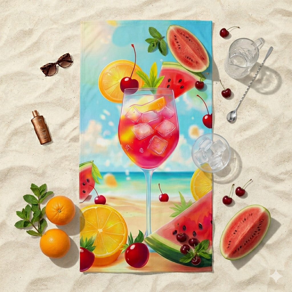 Summer Cocktail Towel 🍹