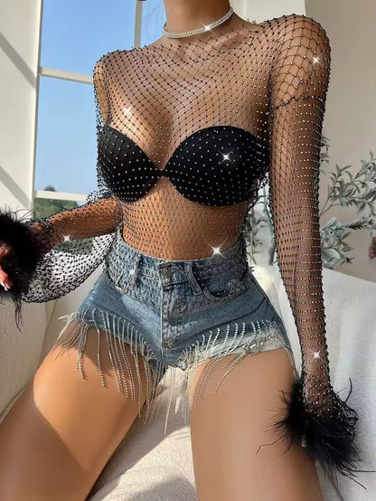 Crystal Mesh Glam 🖤