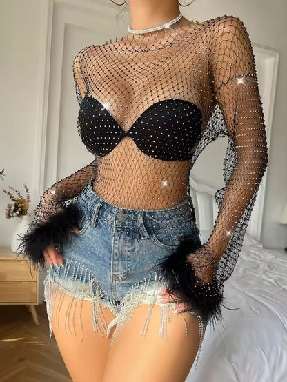 Crystal Mesh Glam 🖤