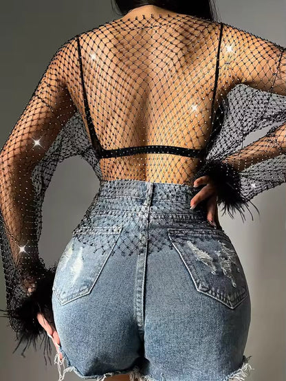 Crystal Mesh Glam 🖤